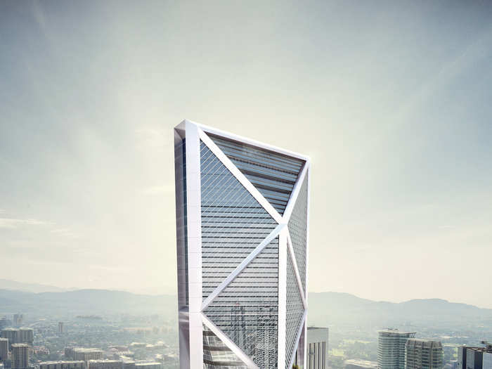 IB Tower, Kuala Lumpur, Malaysia. The 298 metre-tall tower was designed by Norman Foster, the British architect, and is on plan to be delivered by 2014.