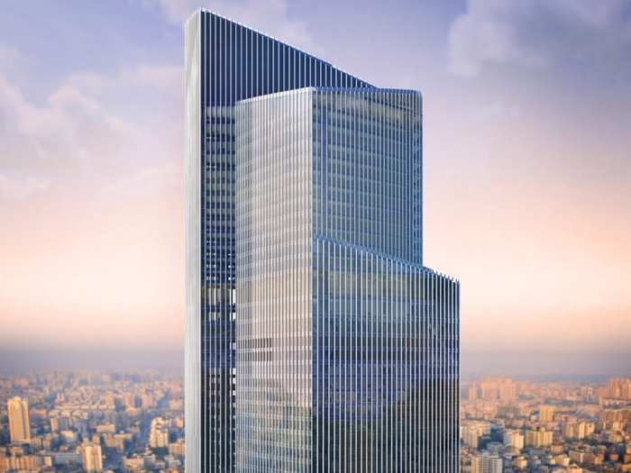 Chow Tai Fook, Guanghzou, China. At 530 metres, it will be completed in 2017.