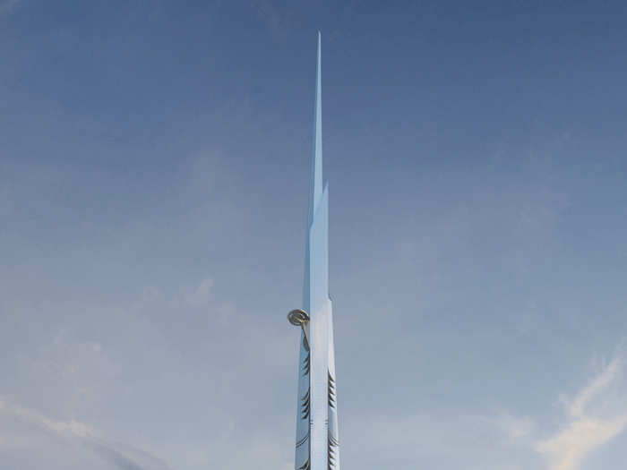 Kingdom Tower, Jeddah, Saudi Arabia. The skyscraper is planned to be completed in 2019. If so, it will be the tallest in the world and the first building taller than one kilometer.