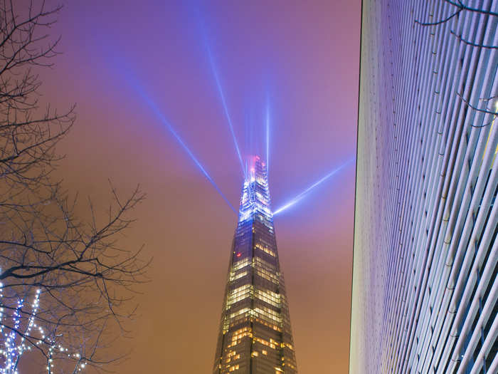 The Shard, London, United Kingdom. "Only" 306 metres tall, it tops the list because of its distinctive shape and premium location. It was designed by Renzo Piano.