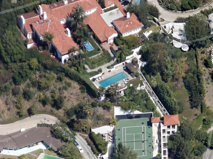 In 1997, Allen bought a 12,952-square-foot Mediterranean-style home in Beverly Hills, California. Among its ridiculous amenities is a funicular that shuttles guests from the pool deck to a tennis court located on a lower part of the property.