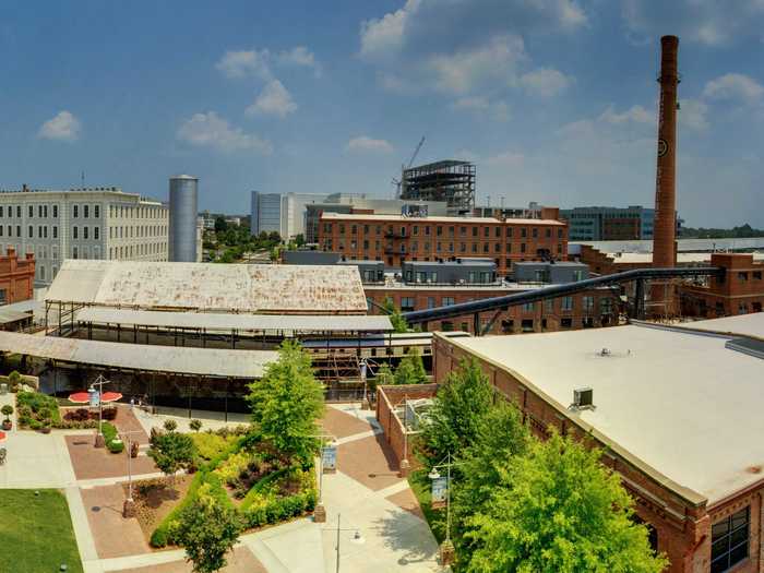 Today, the American Tobacco campus is a hub of activity. Capital Broadcasting Company acquired the million-square-foot facility in 2000, with the goal of transforming it into a mixed-use center with retail and office space. The project got a major backing from the city of Durham itself — by 2017, the city will have invested $30 million to rehab the campus.