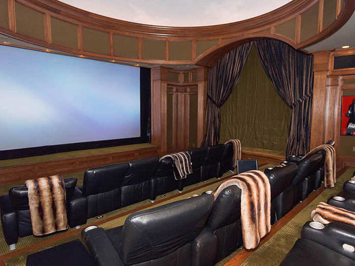 For movie nights, guests can pile into the 20-seat movie theater.