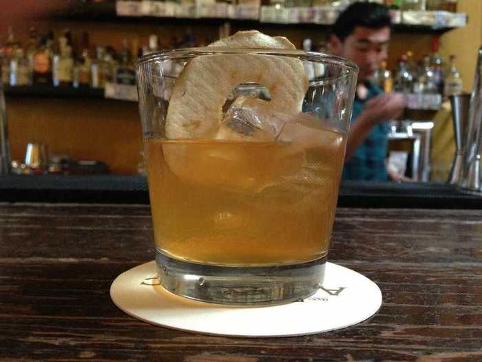 BOURBON COCKTAIL: Bourbon Old-fashioned at the Alembic