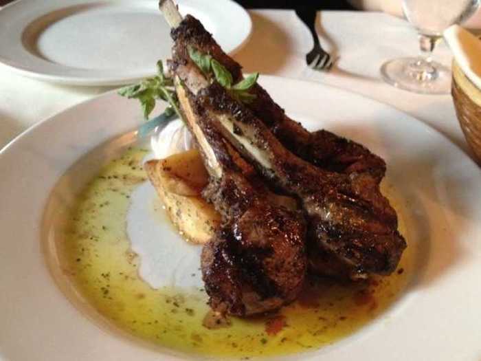 LAMB CHOPS: Hearth-grilled Lamb Chops at Kokkari Estiatorio