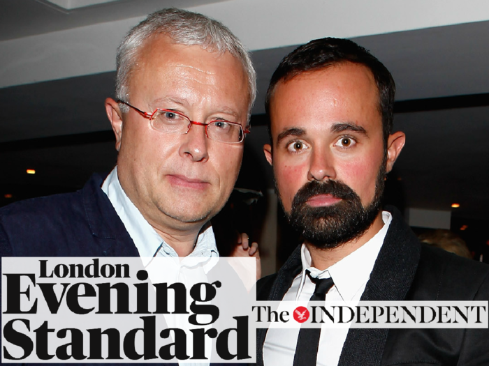 Alexander and Evgeny Lebedev - Evening Standard/Independent