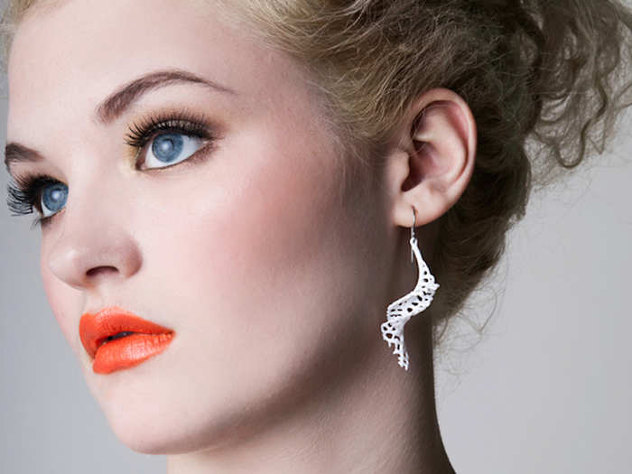 These twisted plastic earrings are lightweight enough that they won