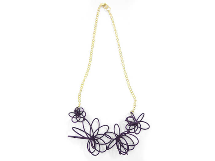 This loopy necklace is available in an array of bright colors for $42