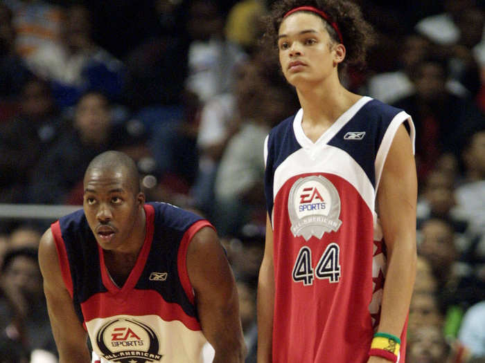 Dwight Howard (18 years old) and Joakim Noah (18) in 2004