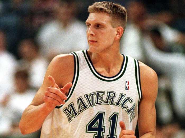 Dirk Nowitzki in 1999 (20 years old)