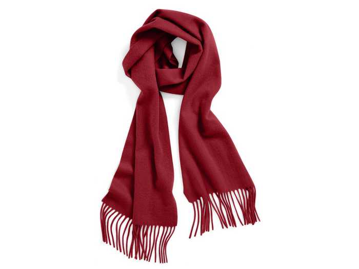 Help her stay warm with a luxe cashmere scarf.