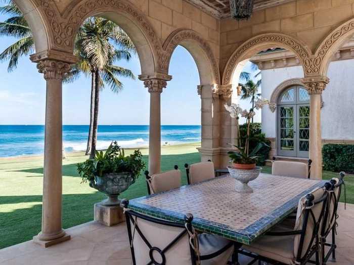 Another patio area has uninterrupted views of the ocean, with plenty of room for a table and chairs so you can dine while looking out to sea.