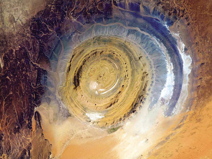 Due to its circular shape, the Richat Structure was first thought to be the result of a massive asteroid impact, but further investigations of its chemistry showed that it