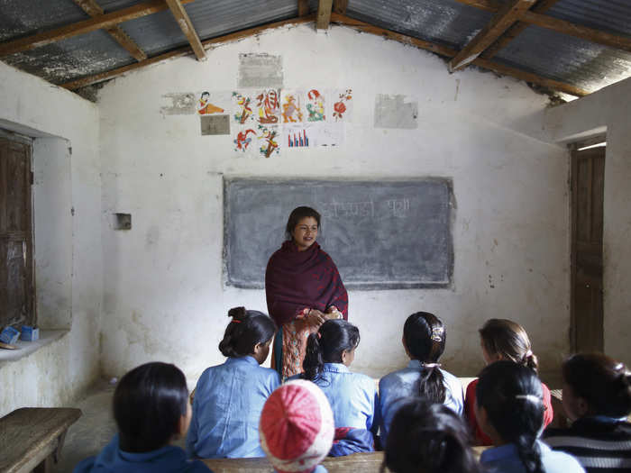 Rupa Chand Shah, pictured, grew up missing school during her period. "One of her life