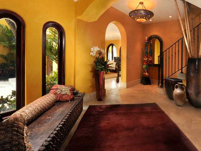 There are lots of Moroccan-influenced design features around the home.