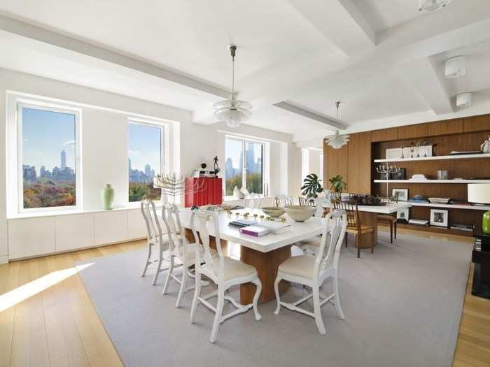 Or guests could eat in the dining room with plenty of natural light and seating for eight.