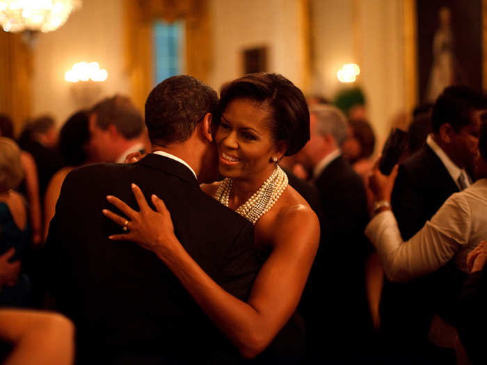 Dancing at the White House during the Governors Ball in February 2009.