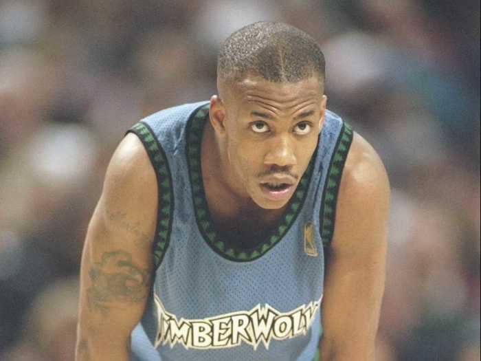 Stephon Marbury was picked 4th overall and traded to the Minnesota Timberwolves.