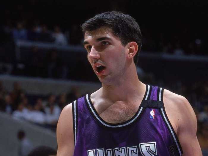 Peja Stojakovic was picked 14th overall by the Sacramento Kings.