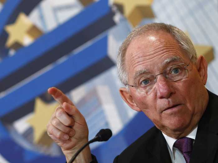 8.) German Finance Minister Wolfgang Schaeuble - He