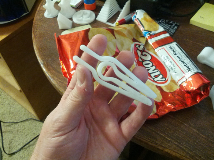 You can 3-D print this chip clip to keep your snacks fresh and crisp.