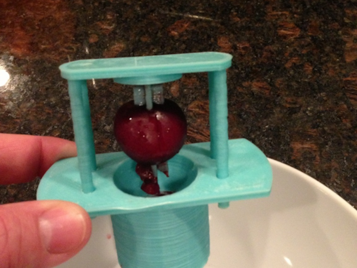 Love cherries and hate their pits? You can make this cherry pit remover.