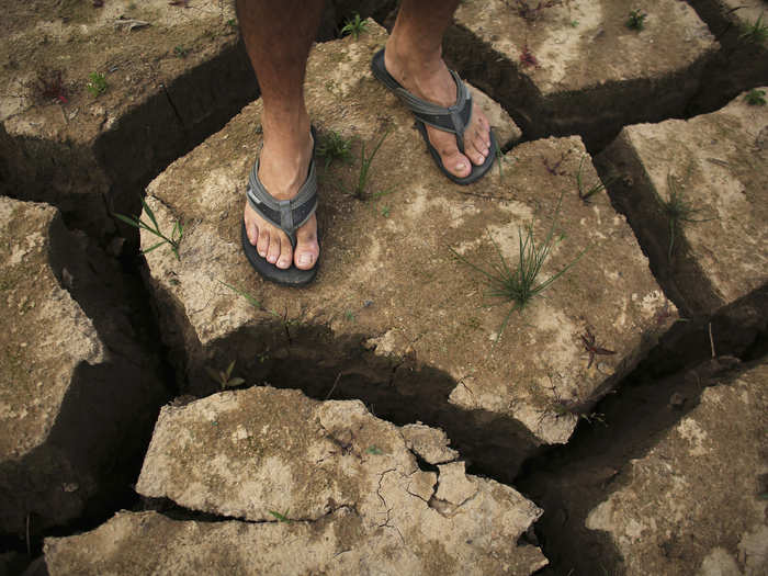 The water supply in the Cantareira system, which provides most of the water for greater Sao Paulo, is at the lowest point it has ever been recorded — below 7% of its capacity. The drought, combined with the ever-increasing demand for water in a growing city, has been made worse by environmental destruction, climate shifts, and pollution.