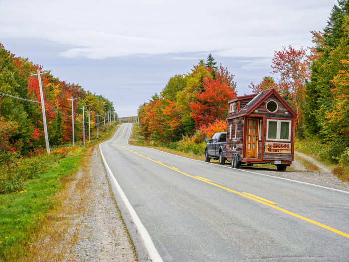 And they have sailed 180 nautical miles on a ferry from Nova Scotia (pictured) to Maine.