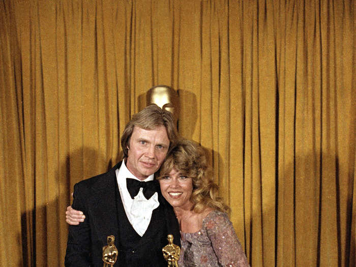 Jane Fonda won again in 1979 for "Coming Home," this time having more fun with her James Reva dress.