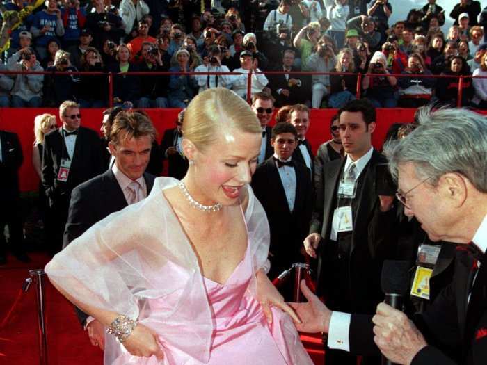 Gwyneth Paltrow looked beautiful in Ralph Lauren before she won the award in 1999 for "Shakespeare In Love."