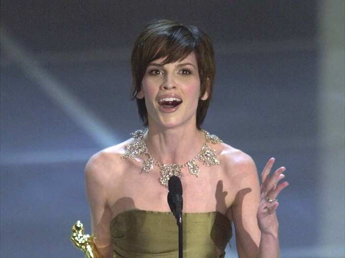 Hilary Swank took home the award for "Boys Don