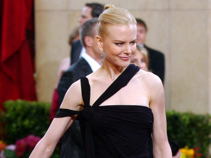 Nicole Kidman took home the prize in 2003 for "The Hours" while wearing an asymmetrical Jean Paul Gaultier dress.