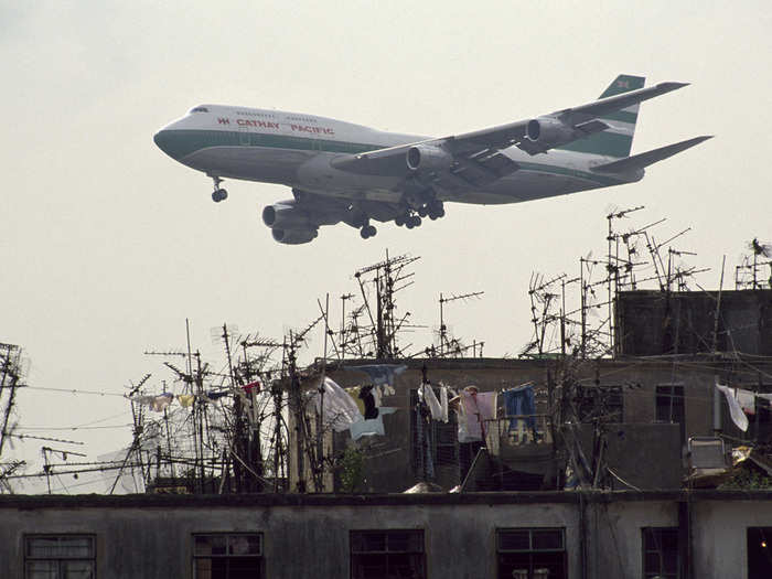 The only regulation enforced at Kowloon was the height of the building. Because the airport was so close, the building was not allowed to be taller than 13 or 14 stories.