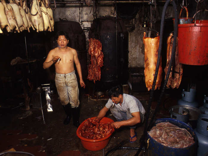 The lack of regulations was even more important for the many meat processors in Kowloon.