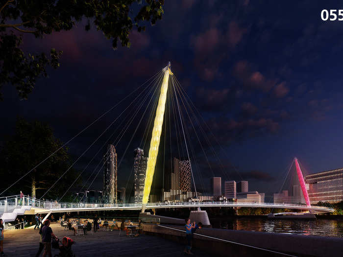 Those behind the project say Nine Elms has "been awakened" and that the bridge will soon become a "much-used Thames crossing." And possibly a homage to Star Wars