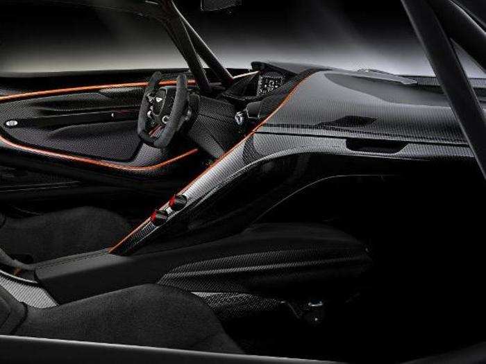 The interior of the track-only Vulcan is race-car-minimalist, as expected.