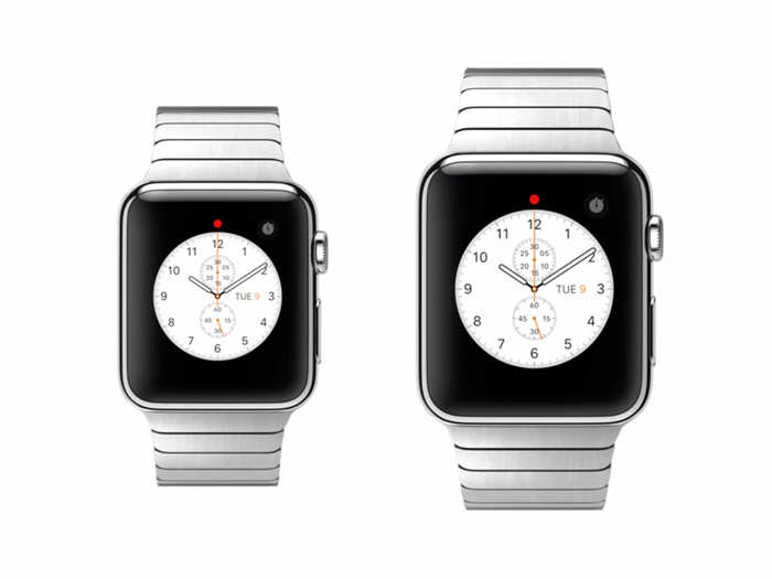 The Apple Watch will come in two sizes, in case you have a tiny wrist.