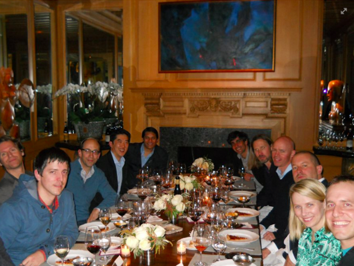 Ive is also close with Yahoo CEO Marissa Mayer. The two sat together at this dinner in 2013.