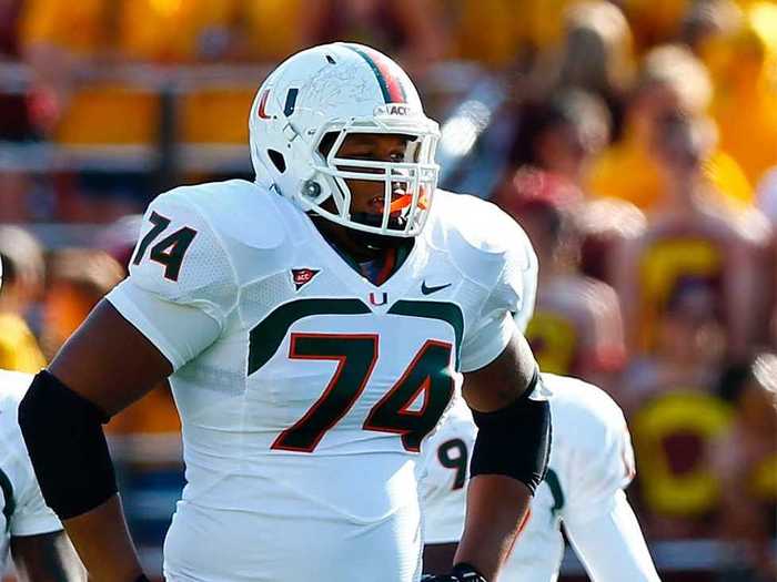 25. Ereck Flowers, Miami offensive lineman (previously: unranked)