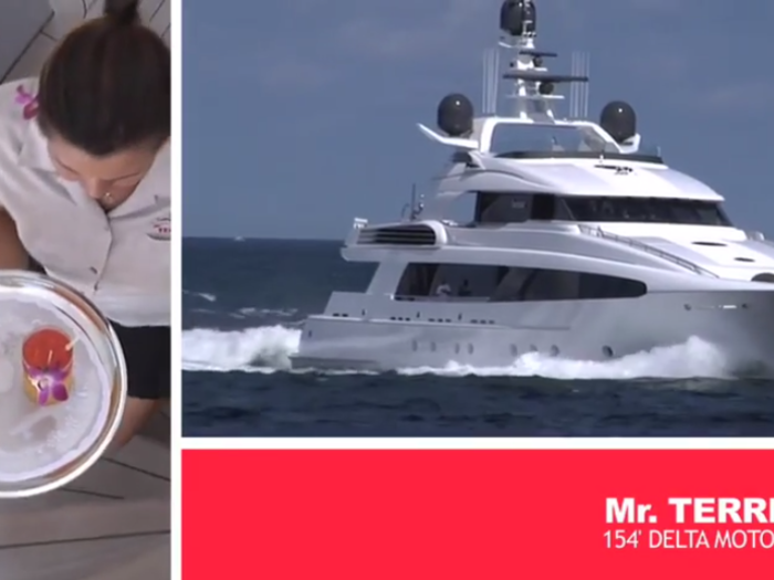 He rents out this 154-foot megayacht called Mr. Terrible.