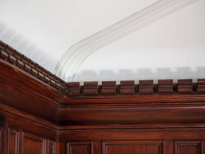 Or detailed wood moldings like these, reminiscent of a past era.