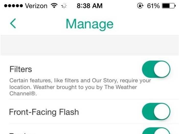 Inside the "manage" section, you can also change how many "best friends" you have on Snapchat from the default 3.