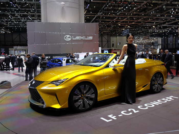 Lexus showed up in Geneva with its LF-C2 convertible concept.