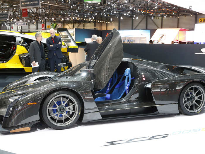 There are some offbeat specials at the show as well. Such as the American SCG003 supercar and ...