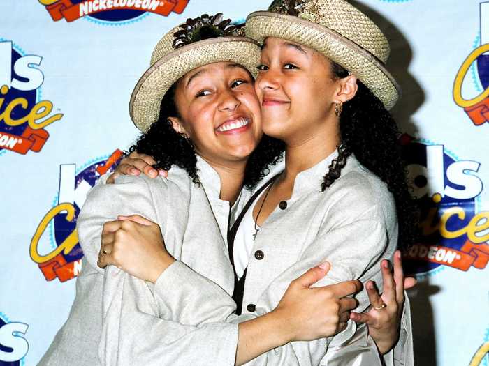 Tia and Tamera Mowry starred in the series "Sister Sister," which was about twins with opposite personalities.