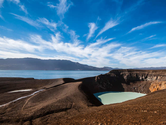 A majority of the island is a treeless moonscape of vast craters and volcanoes.