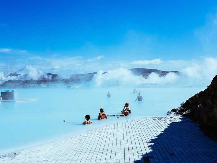 The Blue Lagoon has healing waters that promise to soothe skin aliments.