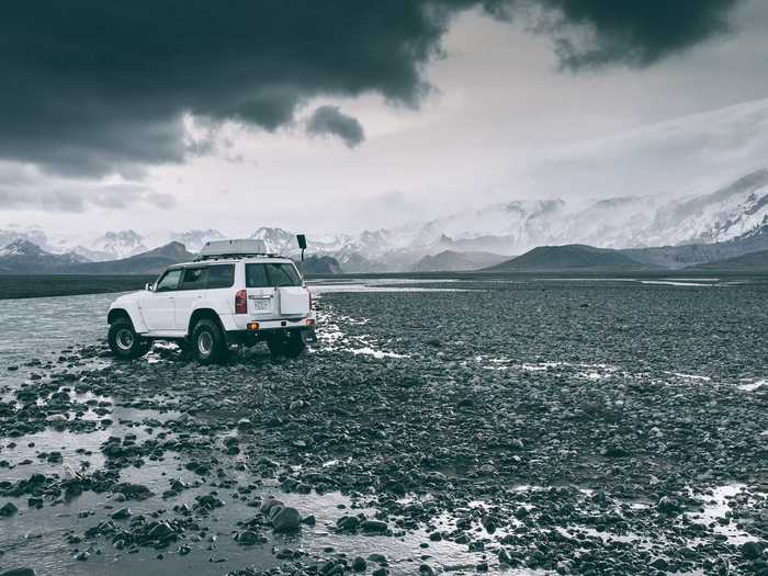 You could try renting a car to drive around the entire island on Iceland