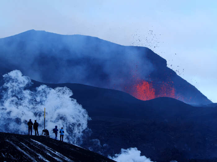 You may even catch a volcanic eruption.