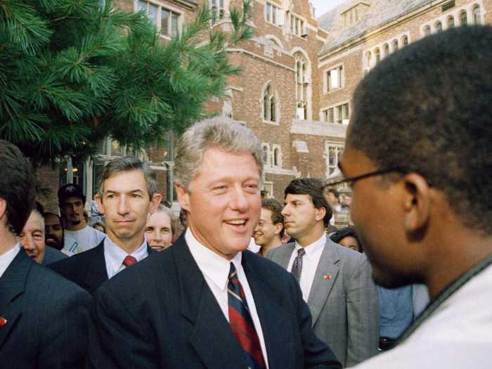 President Bill Clinton graduated in 1973 and gave the commencement address in 2010.